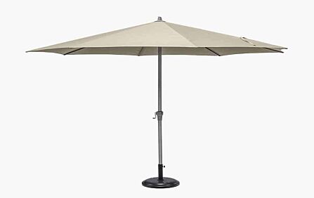 Platinum Riva 3.5m Round Parasol with Base - Champagne -18-120-CH-1 // 18-205-25 1
