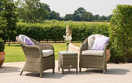 Maze Winchester Rattan Outdoor Bistro Set-WIN-204014 1