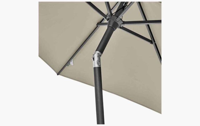Platinum Riva 2.5m Round Champagne Parasol-18-118-CH