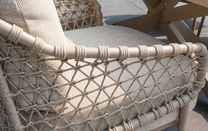 4 Seasons Outdoor Sardinia Outdoor Low Dining Set with 6 Chairs-214269-17131-17133