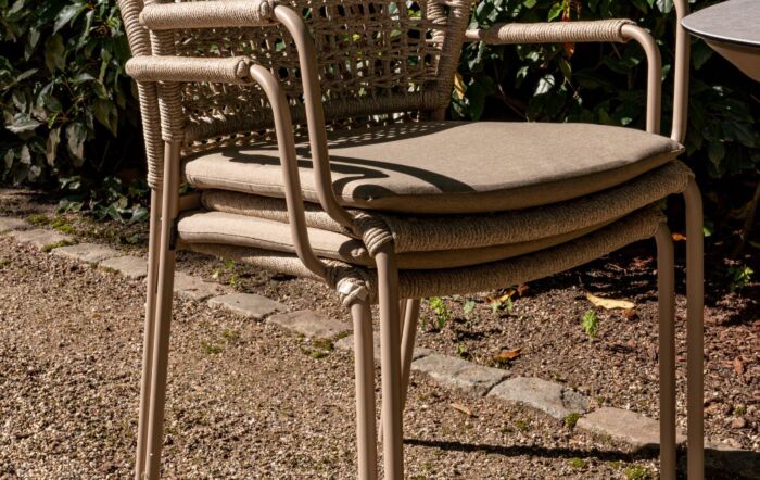 4 Seasons Outdoor Barista Garden Bistro Set With Verdi 45cm Table Latte -91476/214055