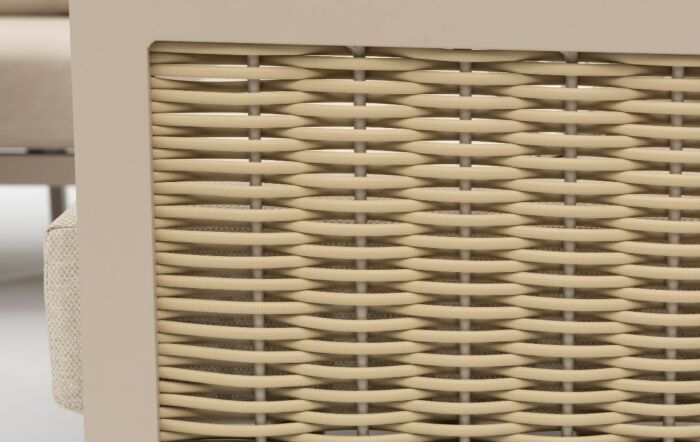 JB Furniture Conrad Square Garden Adjustable Corner Sofa Dining Set - Latte-CW-AS090