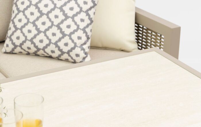 JB Furniture Exclusive Conrad Three Seat Adjustable Outdoor Sofa Set - Latte-CW-AR212B