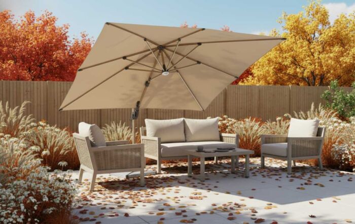 JB Furniture Exclusive Conrad Two Seat Outdoor Aluminium Sofa Set - Latte-CW-AS083 1