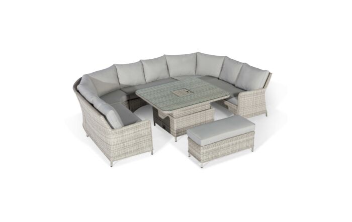 Maze Oxford Royal Adjustable Garden Dining Sofa Set-OXF-207542