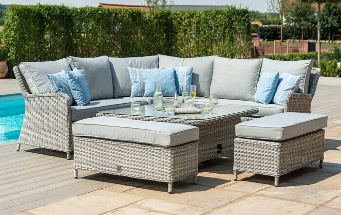 Maze Oxford Royal Adjustable Garden Dining Sofa Set-OXF-207542