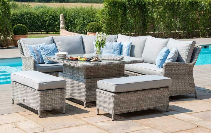 Maze Oxford Royal Adjustable Garden Dining Sofa Set-OXF-207542