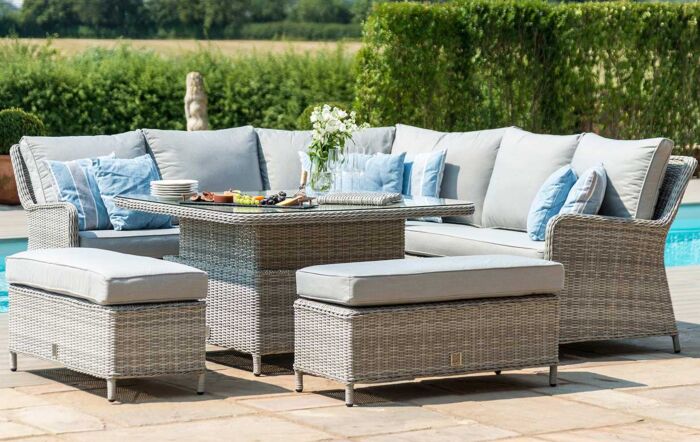 Maze Oxford Royal Adjustable Garden Dining Sofa Set-OXF-207542