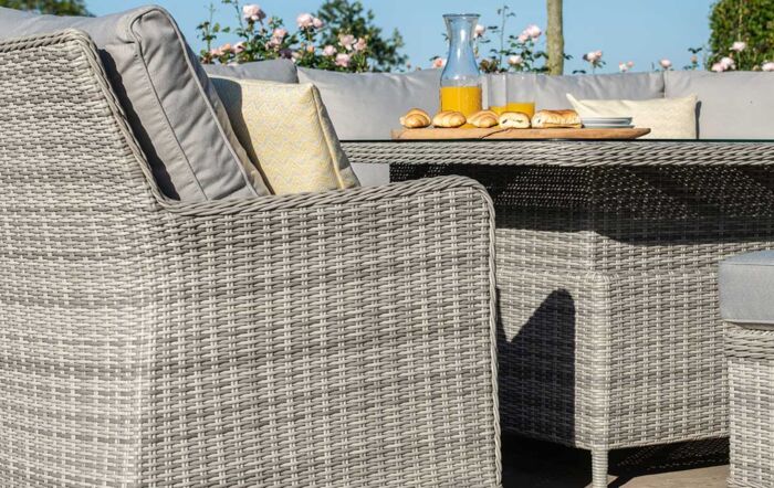 Maze Oxford Royal U Shaped Sofa Set with Rising Table-OXF-208542