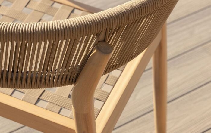 Maze Porto 6 Seat Outdoor Round Dining Set-PORTO-6SRCDS-SS