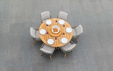 Four Seasons Outdoor Ancora 4 Dining Chairs with Prado Dining Table