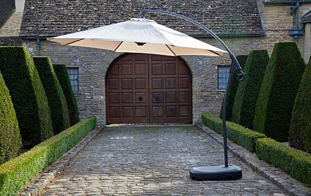Bramblecrest Gloucester Sand 3 Metre Round Parasol - includes FREE COVER