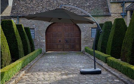 Bramblecrest Gloucester Grey 3M Round Parasol - includes FREE COVER