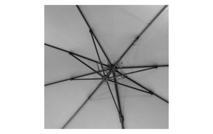 Platinum Challenger T2 3.5 x 2.6m Rectangular Luna Grey Free Arm Parasol With 90kg Wheeled Base