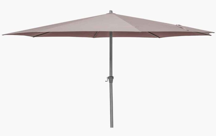 Platinum Riva 3.5m Round Parasol with 25kg Base - Taupe