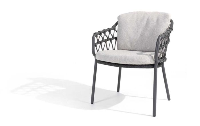 4 Seasons Outdoor Calpi 6 Seat Dining Set With Lazy Susan