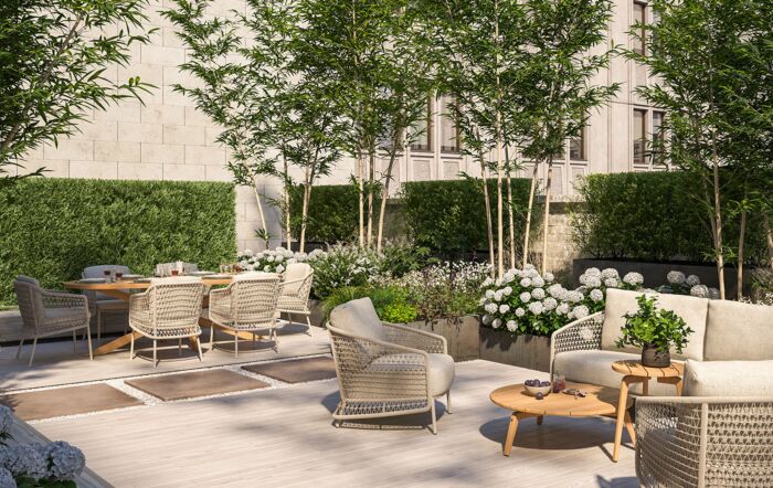 4 Seasons Outdoor Puccini 6 Seat Dining Set With Ellipse Table