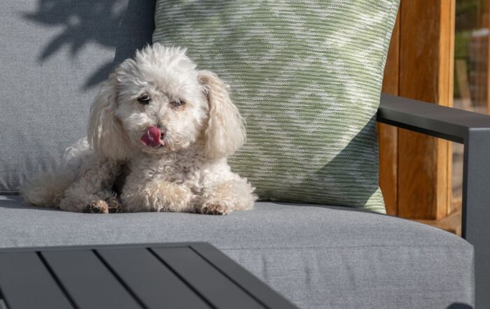 Maze Amalfi Corner Garden Dining Set with Adjustable Table - Grey