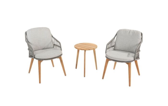 Four Seasons Outdoor 2 Ancora Garden Dining Chairs With Zucca Table