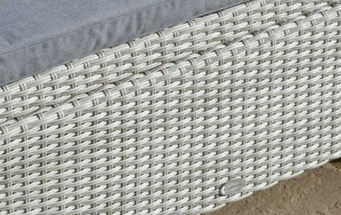 Bramblecrest Tetbury Mini Outdoor Corner Sofa Set with Mini Adjustable Table - Cloud Grey