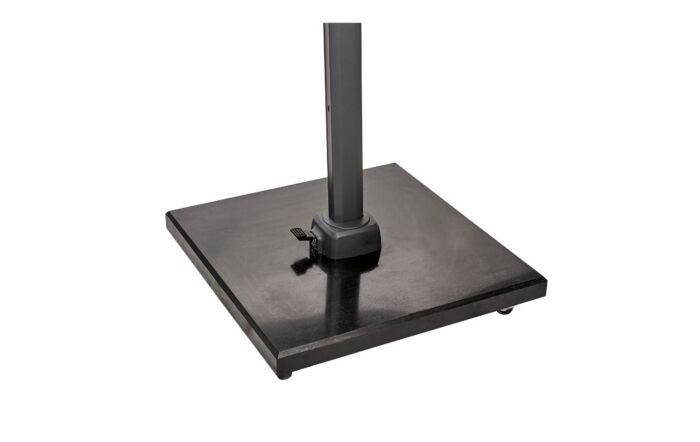 Platinum Challenger T2 3mt Square Taupe Free Arm Parasol & 90kg Wheeled Base