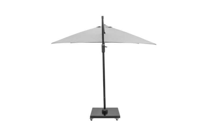 Platinum Challenger T2 3mt Square Luna Grey Free Arm Parasol with 90kg Wheeled Granite Base
