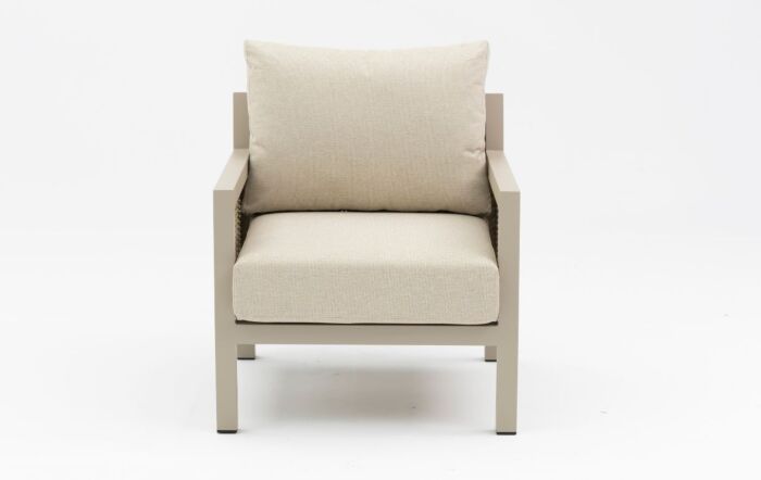 JB Furniture Exclusive Conrad Two Seat Outdoor Aluminium Sofa Set - Latte