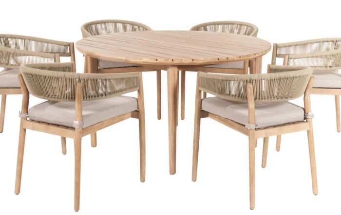 Pacific Lifestyle Denver Sage Green 6 Seater Dining Set