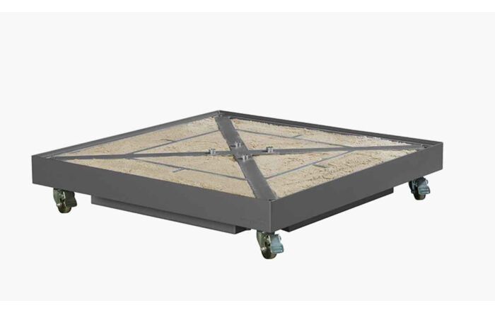 Platinum Ceramica Grey Wheeled Parasol Base - 90kg 