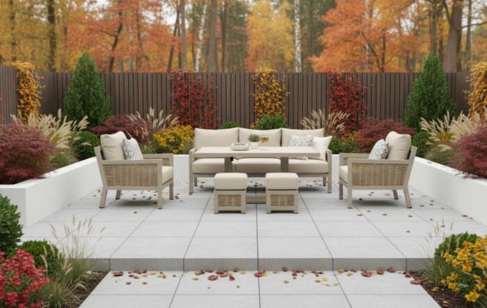 JB Furniture Exclusive Conrad Three Seat Adjustable Outdoor Sofa Set - Latte
