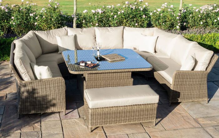 Maze Winchester Royal U Shaped Adjustable Garden Sofa Set