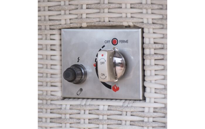 Maze Oxford Oval 6 Seat Fire Pit Dining Set