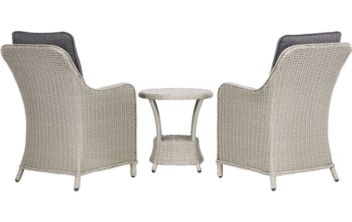 Pacific Lifestyle Ceramic Top Stone Grey Antigua Bistro Set 