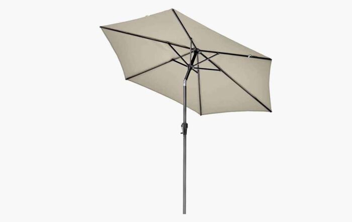 Platinum Riva 2.5m Round Champagne Parasol