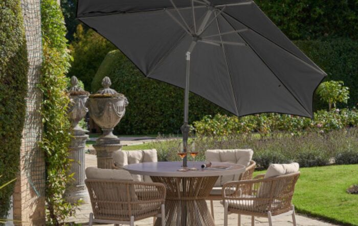 Pacific Lifestyle 3 Metre Grey Riva Platinum Parasol 