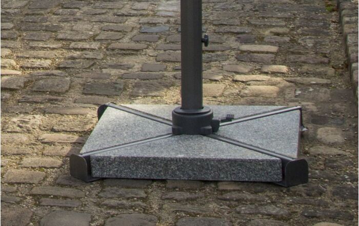 Bramblecrest Chichester 3M Square Cantilever Parasol Including Granite Base And Cover