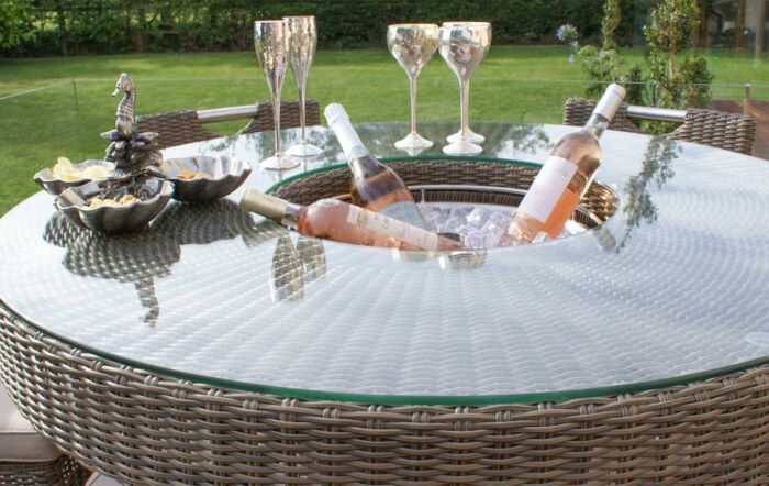 Maze Winchester 6 Seat Outdoor Bar Set with Ice Bucket